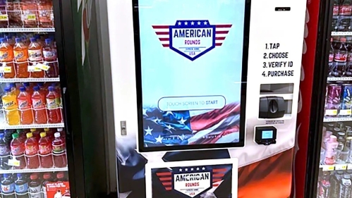 Photograph of a Gun Ammunition Vending Machine