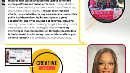 Intern Testimonial Graphic for Soraya Herrera