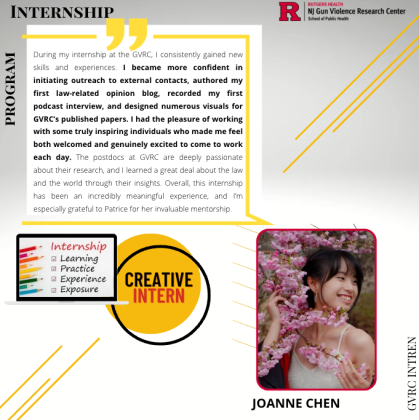 Joanne Chen. intern